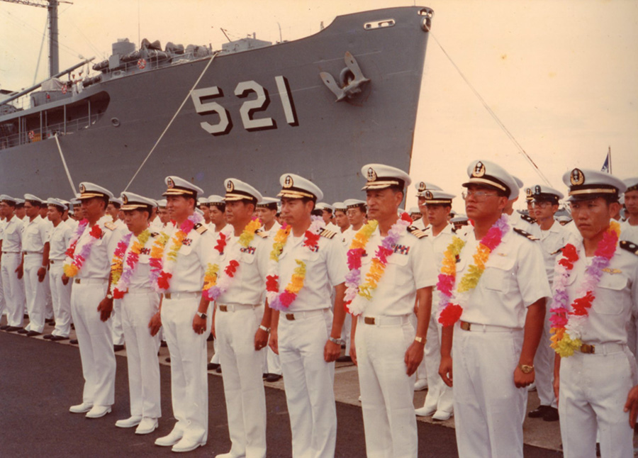 釋湛阿-Shi, Zhan-Ah--當兵(海軍)時-521軍艦和海軍軍官及海軍們